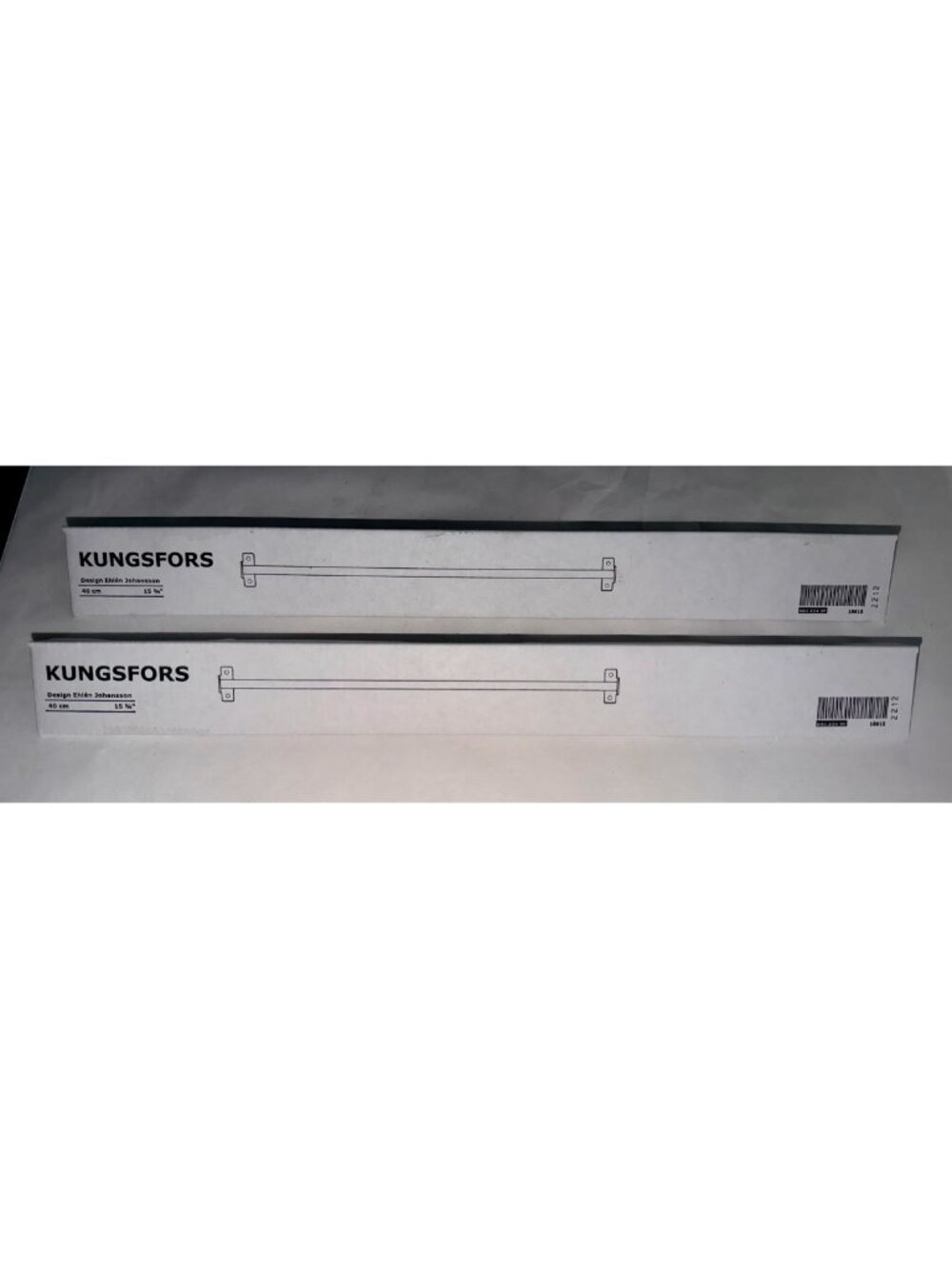 IKEA Kungsfors Wall Rail 15-3/4” 40cm - New 2-SET